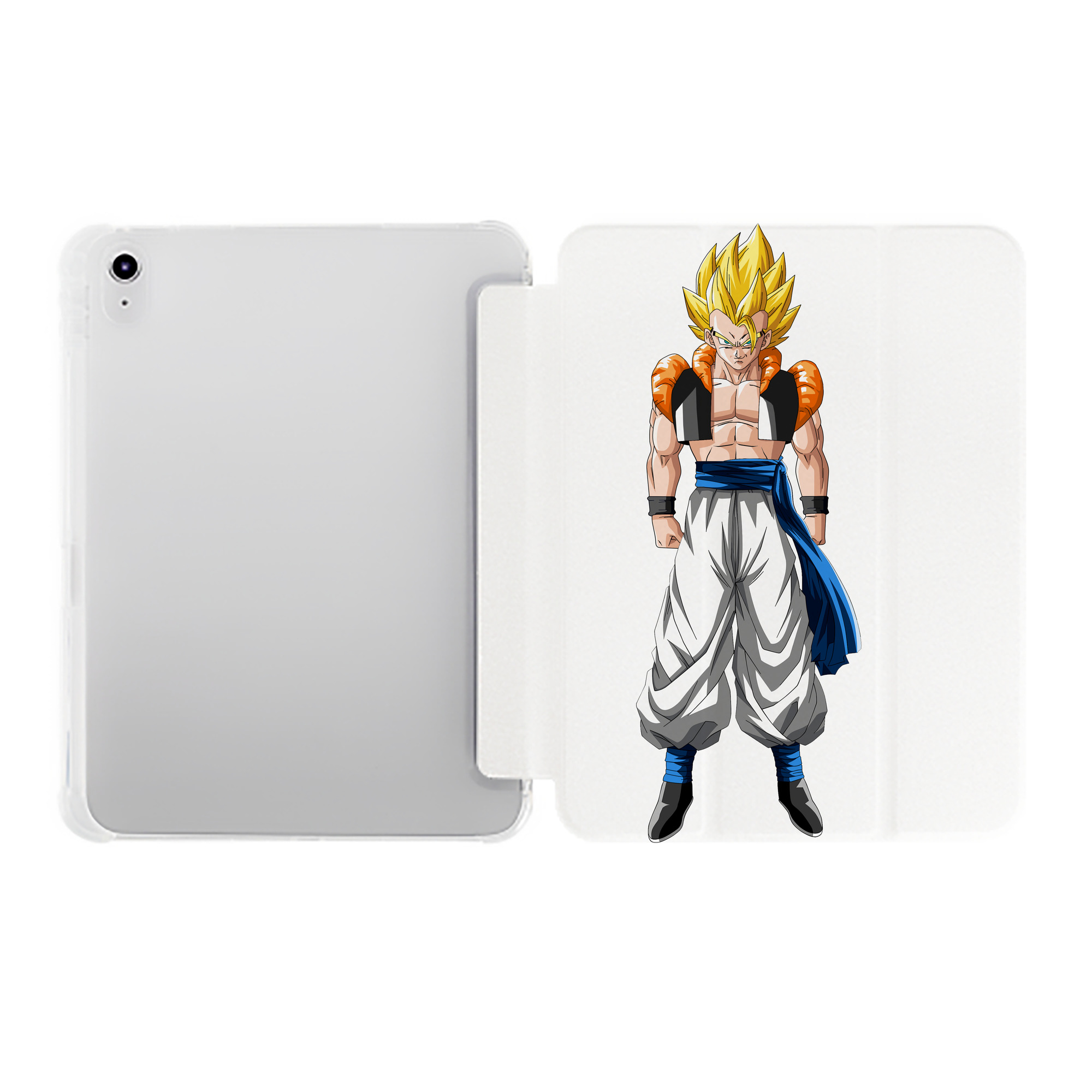 （画像用） ドラゴンボール ベジータ四世（Bejīta Yonsei）DRAGON BALL Vegeta IV IPad ケース ペン収納付き 三つ折りスタンド PUレザー×シリコン 対応機種9.5/10.5/10.9インチ